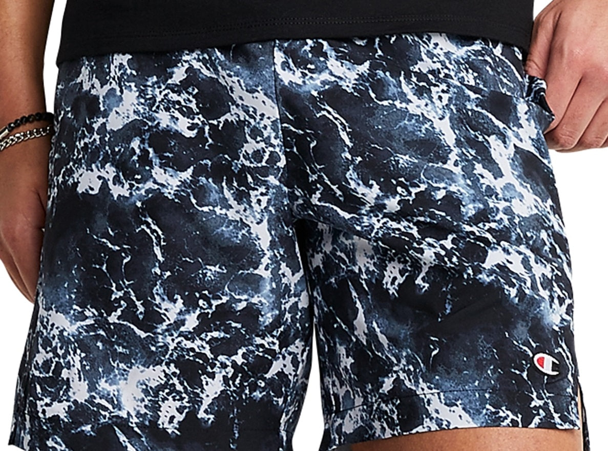 Bermuda Champion Masculina Estampada Performance 7 Azul Tamanho XX-G