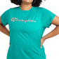Camiseta Champion Feminina Logo Verde Tamanho XX-G