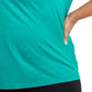 Camiseta feminina Champion com logotipo, verde, tamanho 3X