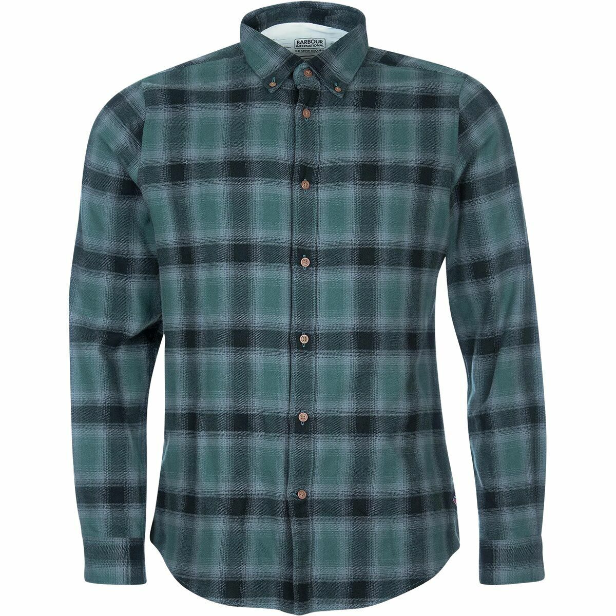 Camisa Barbour Joshua Masculina Verde Tamanho Médio