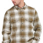 Camisa xadrez masculina Barbour Kit marrom tamanho médio