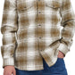 Camisa xadrez masculina Barbour Kit marrom tamanho médio