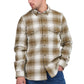 Camisa xadrez masculina Barbour Kit marrom tamanho médio