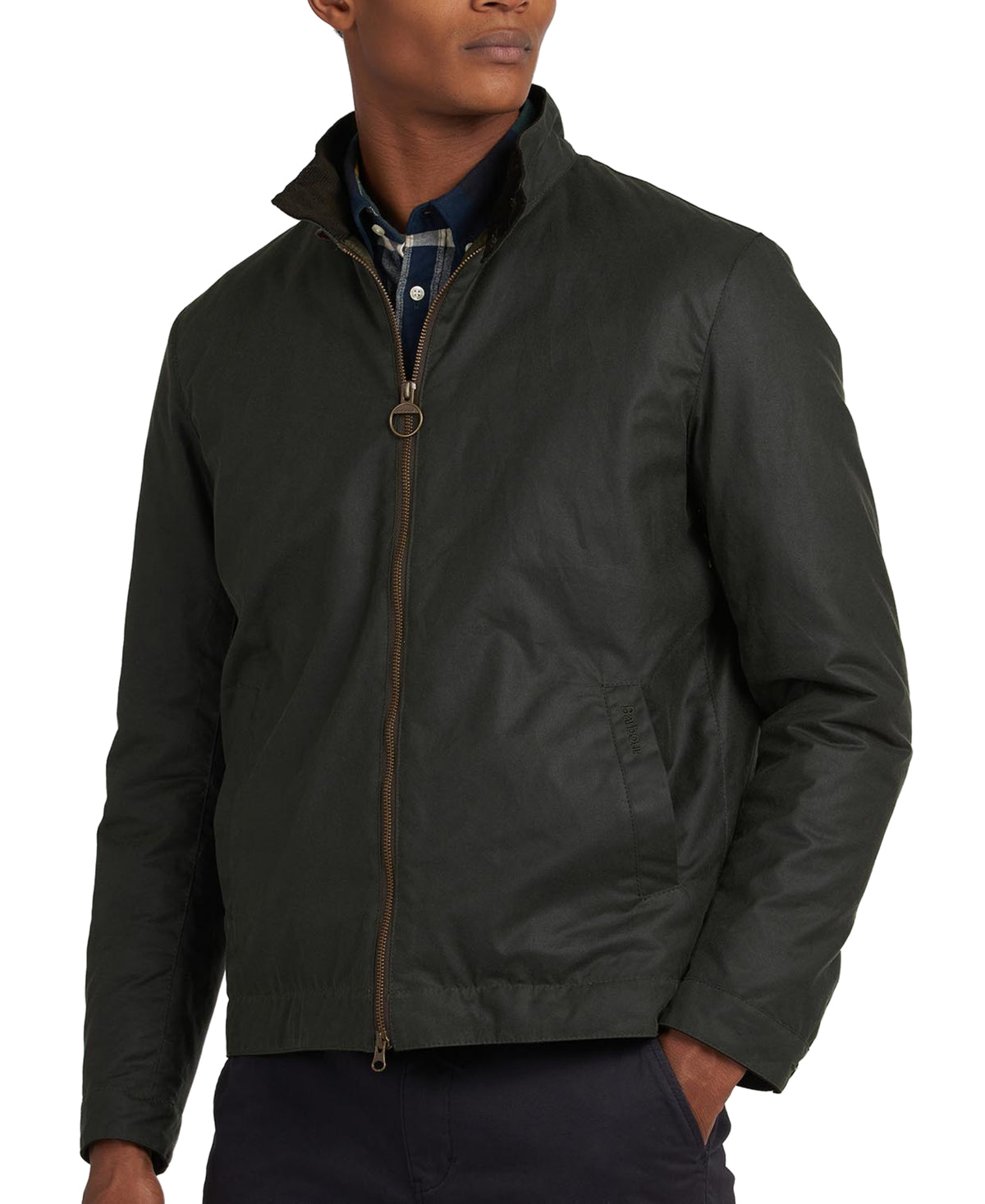 Jaqueta Barbour Harrington Quilt Masculina Verde Tamanho Médio