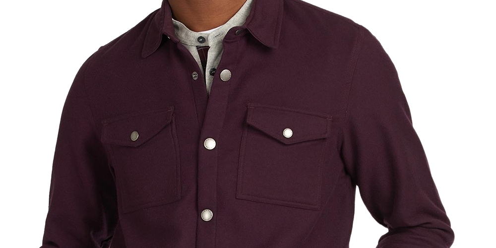 Camisa Carrbridge Over Masculina Barbour Roxa Tamanho M