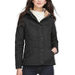 Jaqueta acolchoada com capuz Millfire feminina Barbour, preta, tamanho 14