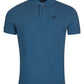 Camisa polo masculina Barbour Tartan Piquet Azul, tamanho médio