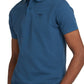 Camisa polo masculina Barbour Tartan Piquet Azul, tamanho médio
