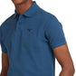 Camisa polo masculina Barbour Tartan Piquet Azul Tamanho P