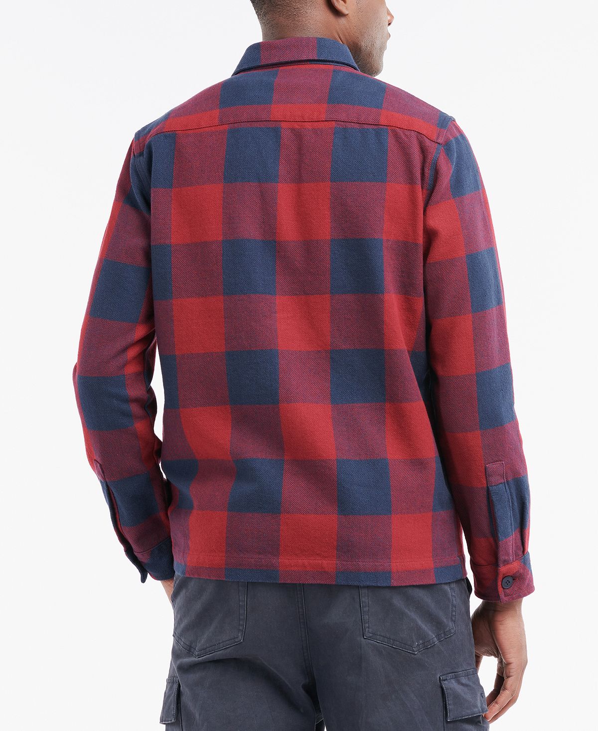 Camisa Barbour Hordon Over Masculina Azul Tamanho X-G