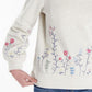 Suéter Barbour Marigold Overlayer Feminino Branco Tamanho 12