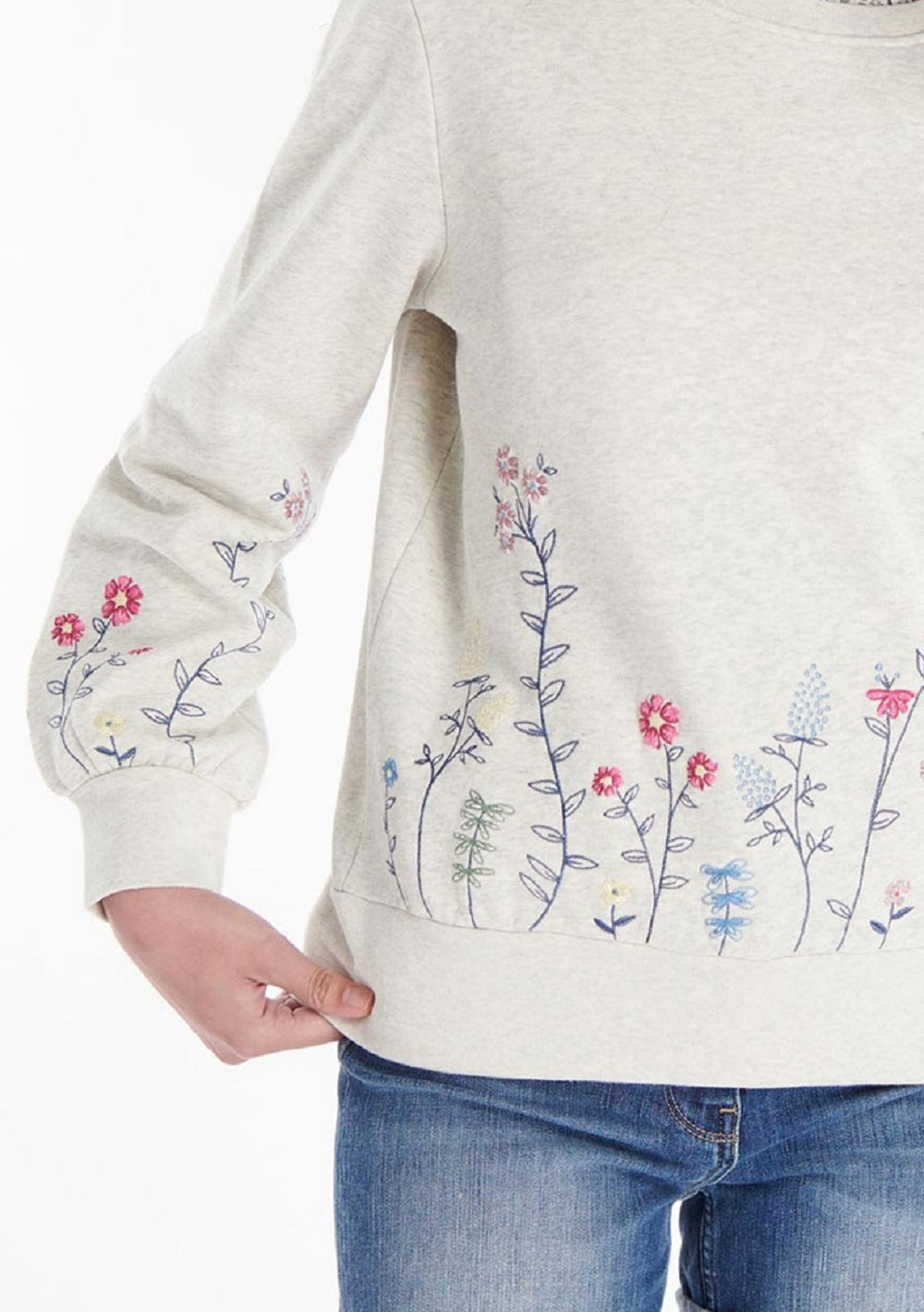 Suéter Barbour Marigold Overlayer Feminino Branco Tamanho 12