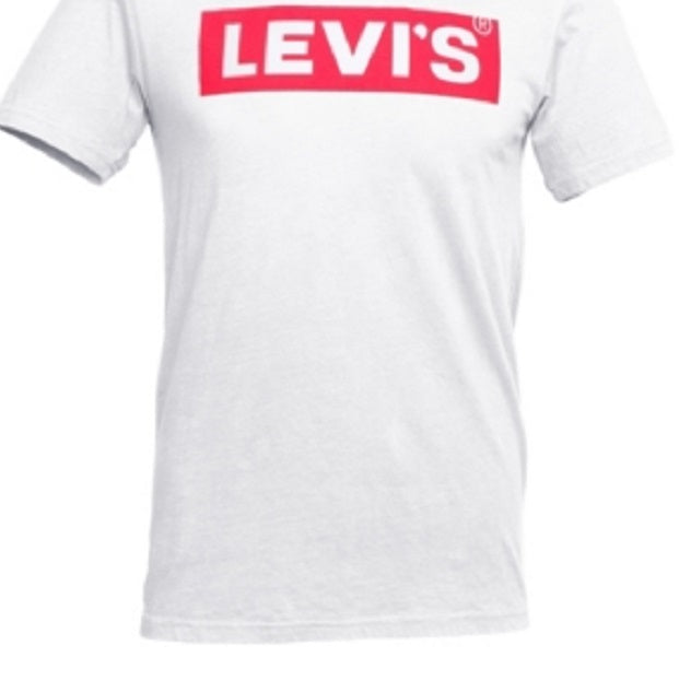 Camiseta Levi's Big E Box Tab Masculina Branca Tamanho Grande