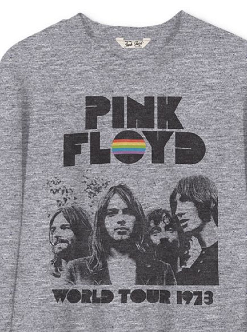 Moletom feminino Junk Food Floyd Tour cinza tamanho grande