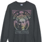 Moletom com estampa Frida Kahlo feminino Junk Food, preto, tamanho grande