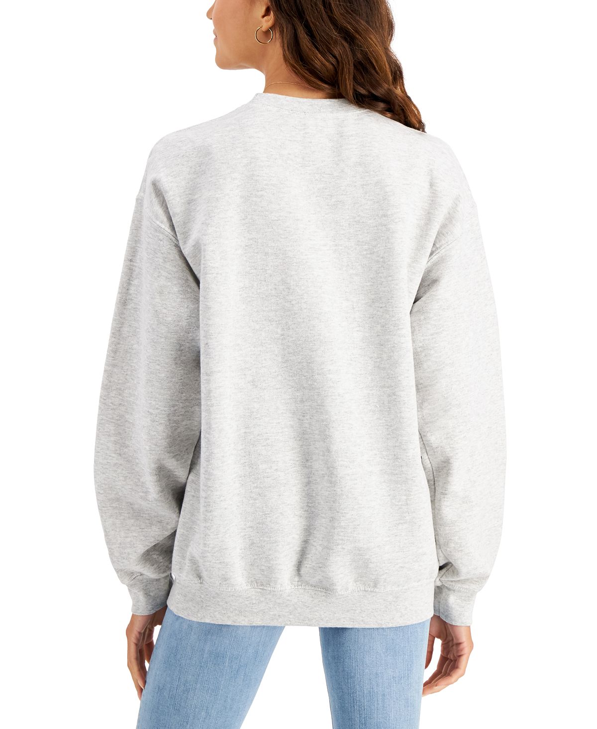 Moletom com estampa Budweiser de algodão feminino Junk Food, cinza, tamanho médio