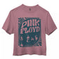 Camiseta curta de gola redonda Junk Food Cotton Floyd feminina, rosa, tamanho pequeno