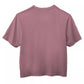 Camiseta curta de gola redonda Junk Food Cotton Floyd feminina, rosa, tamanho pequeno