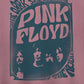 Camiseta curta de gola redonda Junk Food Cotton Floyd feminina, rosa, tamanho pequeno