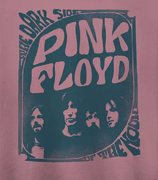 Camiseta curta de gola redonda Junk Food Cotton Floyd feminina, rosa, tamanho pequeno