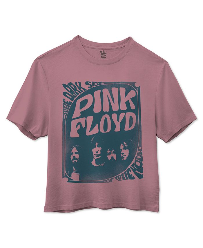 Camiseta feminina com estampa de gola redonda e estampa de comida lixo, roxa, tamanho grande