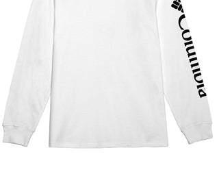 Camiseta Columbia Fundamentals Graphic Manga Longa Masculina Branca Tamanho XXG