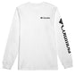 Camiseta Columbia Fundamentals Graphic Manga Longa Masculina Branca Tamanho XXG