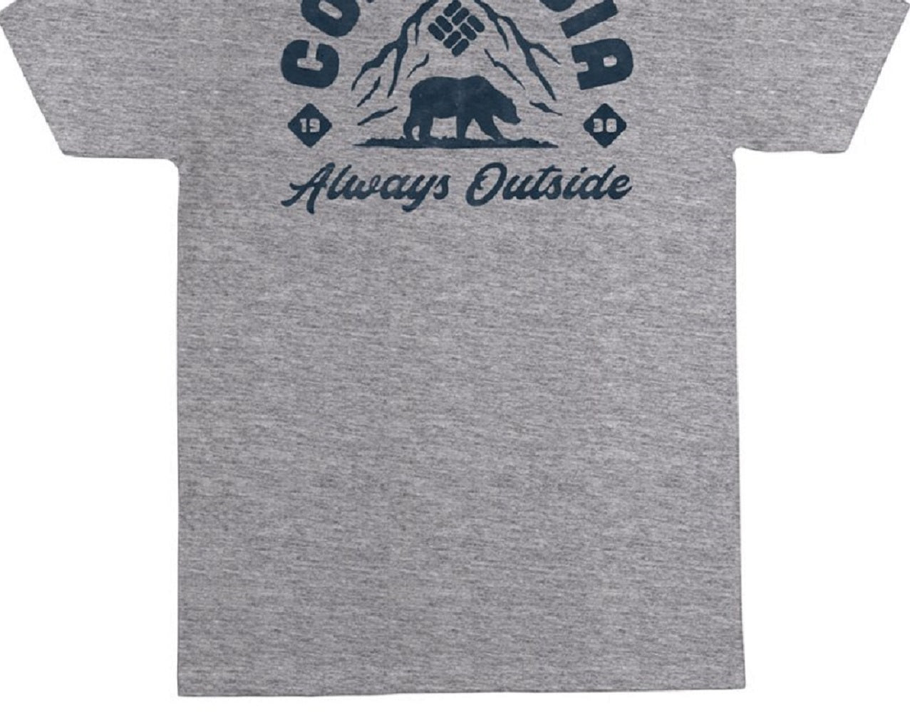 Camiseta Columbia Summit Manga Curta Masculina Cinza Tamanho Médio