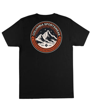 Camiseta Columbia Scraper Manga Curta Masculina Tamanho Preto Grande