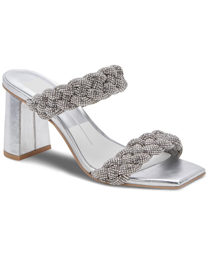 Sandália Dolce Vita Feminina Paily Embelezada Azul Tamanho 8,5 M