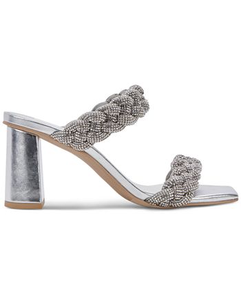 Sandália Dolce Vita Feminina Paily Embelezada Azul Tamanho 8,5 M