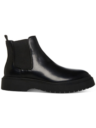 Botas Steve Madden Goring Comfort Aillem para Homem, Biqueira Redonda e Cunha, Pretas
