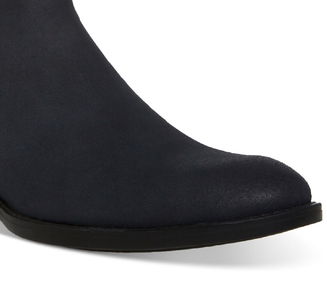 Bota Chelsea Madden Girl Maxxin de cano médio masculina, azul, tamanho 9,5