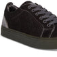 Tênis de cano baixo Steve Madden Yali Velvet masculino, cinza, tamanho 9,5