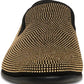 Pantufa Steve Madden Mezmoryz Stud Smoking Masculina Preta/dourada