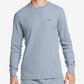 Camisa térmica masculina Tommy Hilfiger manga comprida cinza tamanho médio