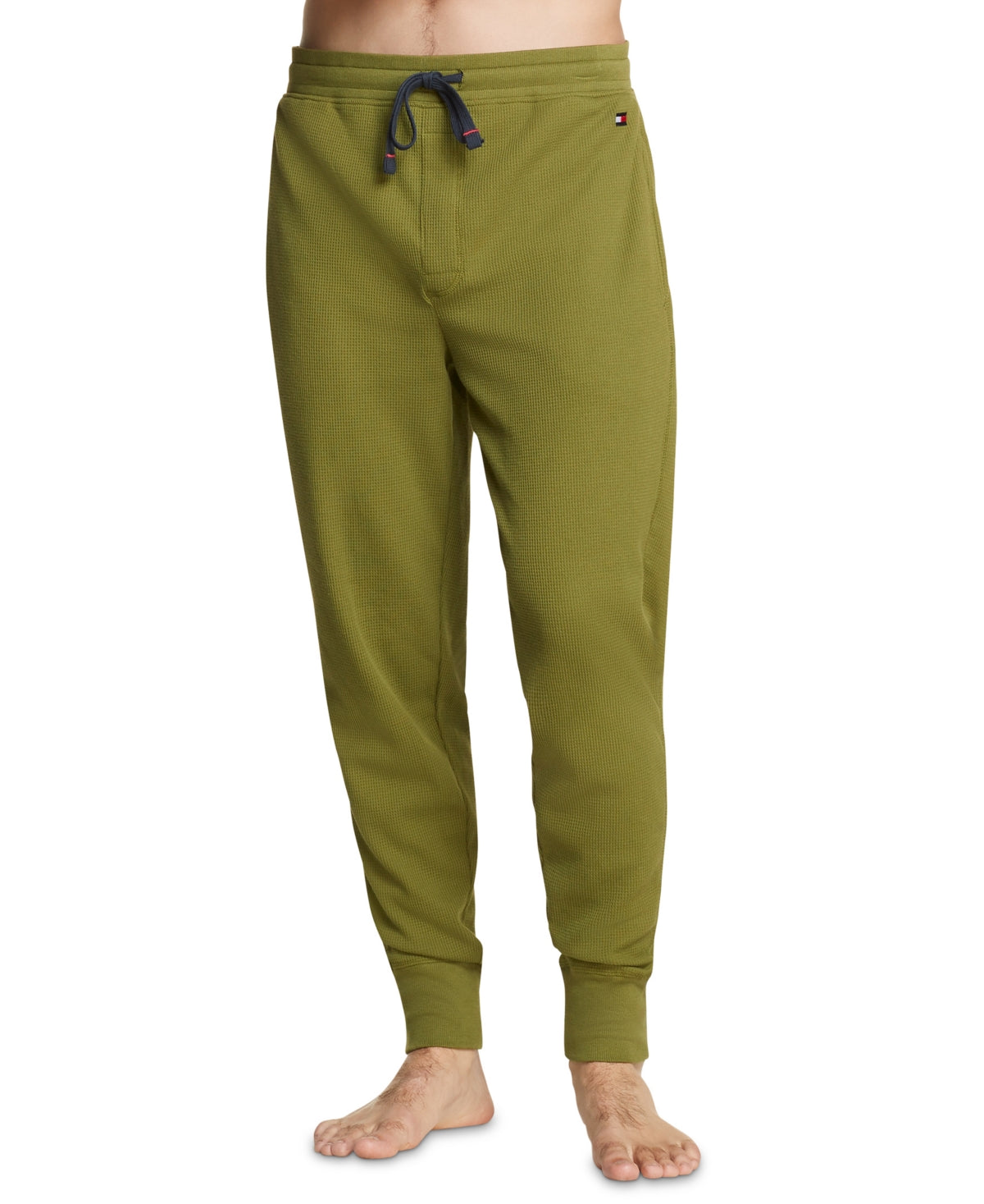 Calça de moletom térmica masculina Tommy Hilfiger, verde, tamanho XX-G