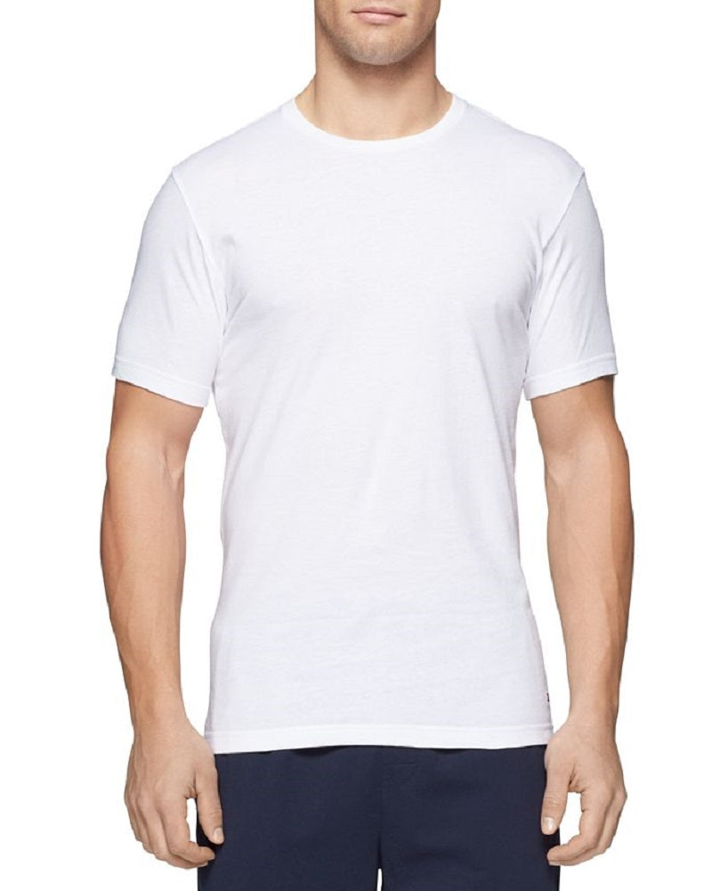 Tommy Hilfiger Camiseta Masculina Classic Cotton, Pacote com 3, Branca, Tamanho Grande