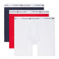 Cuecas boxer masculinas Tommy Hilfiger Classic Cotton, pacote com 3, tamanho X-G, vermelhas