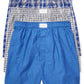 Tommy Hilfiger Boxers Masculinos Clássicos Estampados de Algodão Popeline Azul Tamanho XXL
