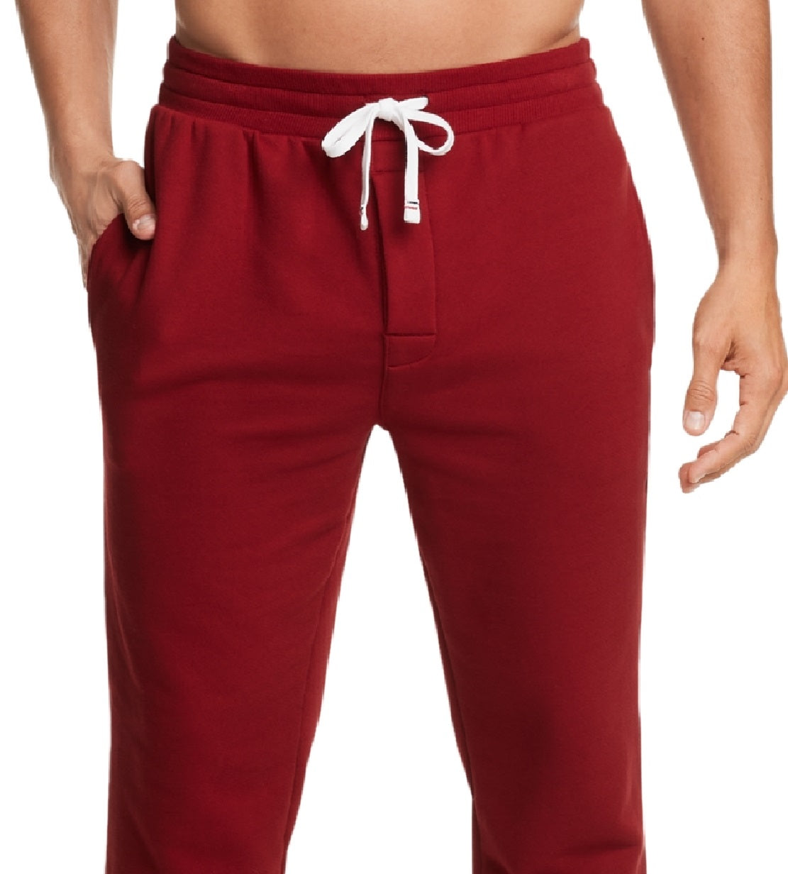 Calça de moletom masculina Tommy Hilfiger Modern Essentials Lounge Jogger vermelha tamanho XXL