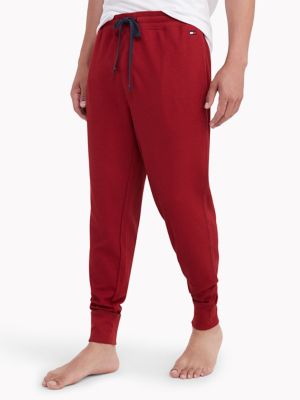 Calça de moletom térmica masculina Tommy Hilfiger vermelha tamanho XX-G