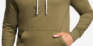 Tommy Hilfiger Moletom Masculino Modern Essentials Brushed Back Fleece Lounge Verde Tamanho Médio