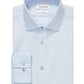 Camisa social Calvin Klein Slim Fit Masculina Antirrugas Espinha de Peixe Azul Tamanho 32X33