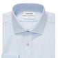 Camisa social Calvin Klein Slim Fit Masculina Antirrugas Espinha de Peixe Azul Tamanho 32X33