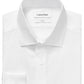 Camisa social masculina Calvin Klein Steel Slim Fit sem vincos e espinha de peixe, branca, tamanho 15,5 x 34 x 35