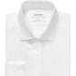 Camisa social Calvin Klein Slim Fit Masculina Antirrugas Espinha de Peixe Branca Tamanho 16X34X35