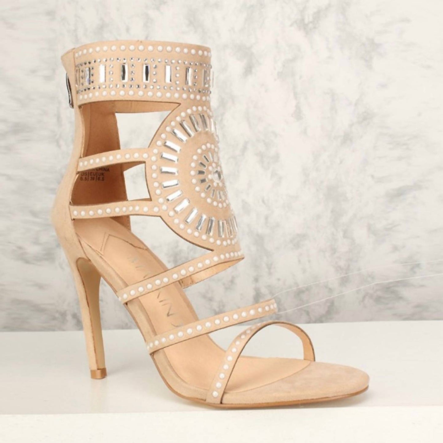 Bayshore - Women's Bejeweled Strappy Stilleto Sandals