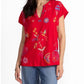 Johnny Was - EASY PANELED V‑NECK TEE LOULIA
