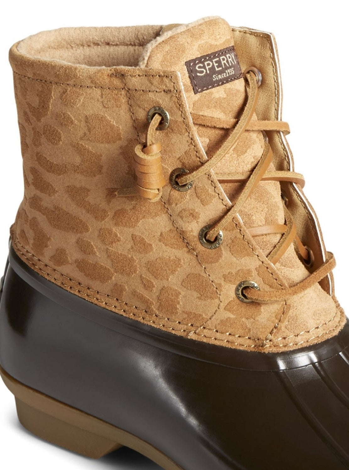Botas Sperry Saltwater Duck Femininas Marrom Tamanho 7,5 M